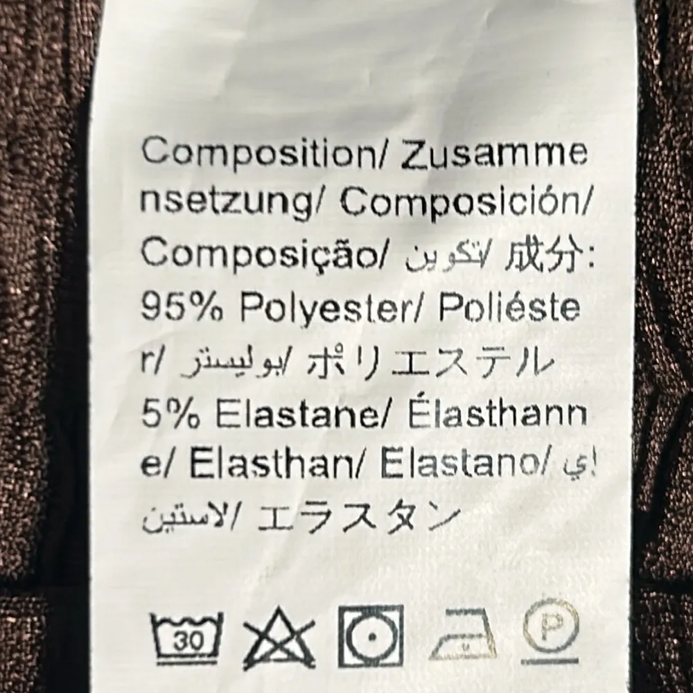 Women’s Casual Day to Night Crinkled Wide Leg Elasticized Tie Knot Waist Pant Brown Size undefined - Image 6