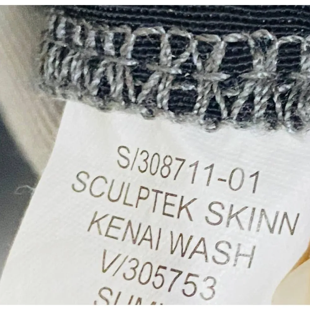 Athleta Sculptek Skinny Jeans Mid Rise Power Mesh Stretch Gray Wash Size 2 - Image 8