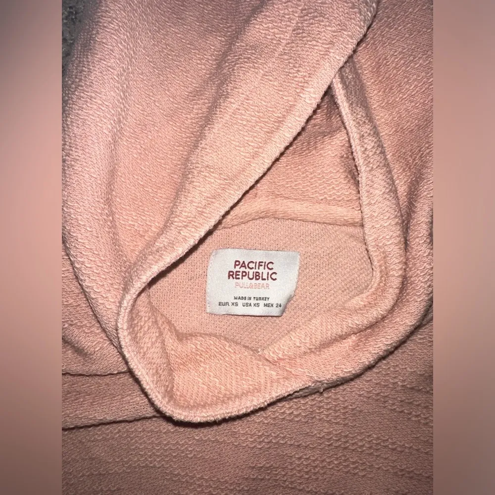 PULL AND BEAR light pink hoodie, size XS - Image 3