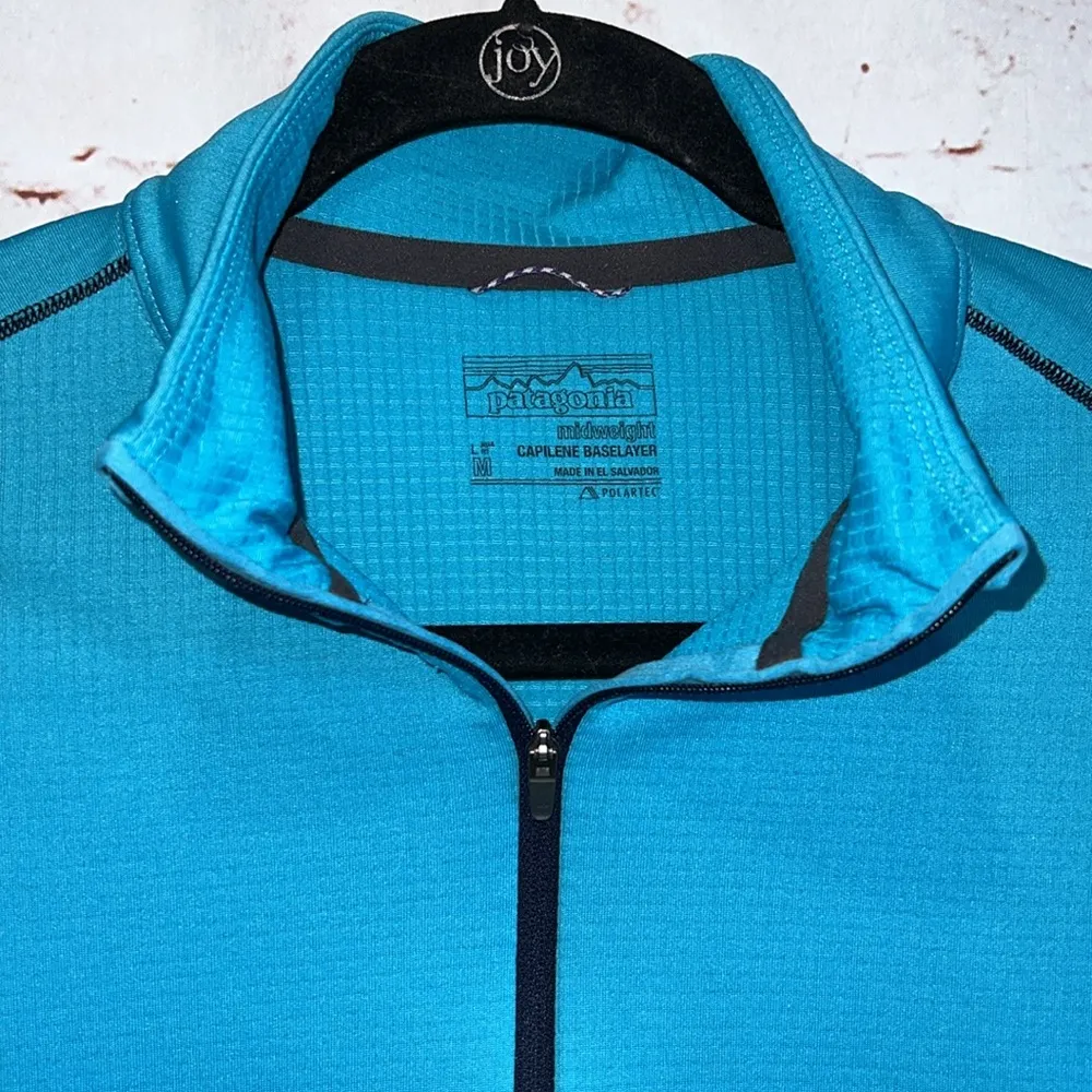 Patagonia Womens Medium Capilene Midweight Half Zip Baselayer Asia Fit Pullover - Image 4