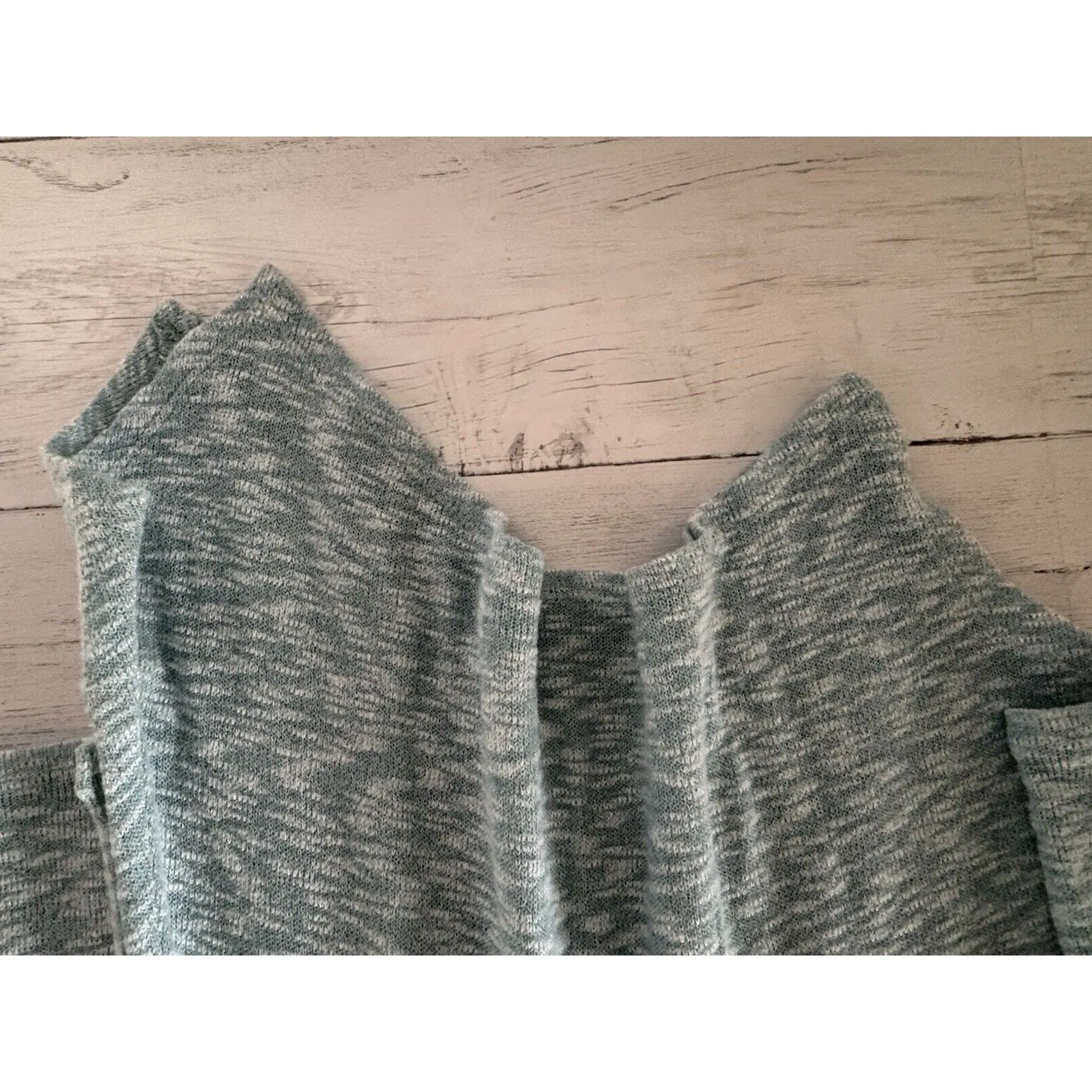 Mudd Asymmetrical Light Green Burnout Tunic XS - Image 5