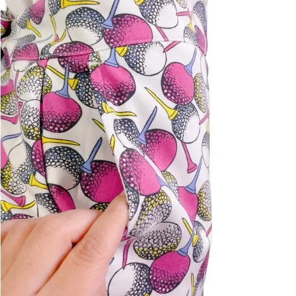 lzod Golf Ball & Tee Print Skort Pink Gray‎ Blue Size 12 Pickleball Tennis Skirt - Image 6