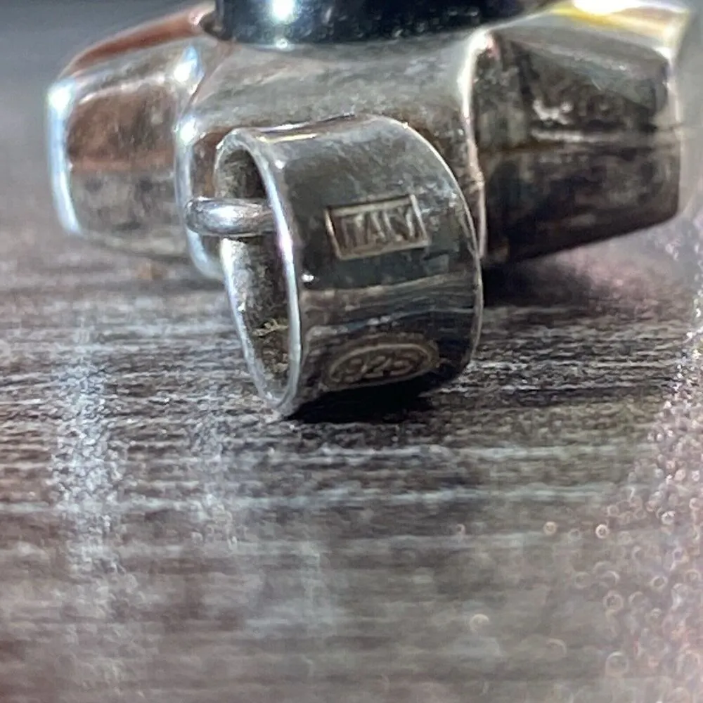 Sterling Silver 925 Round Onyx Cross Pendant 925 Small Minimalist - Image 5