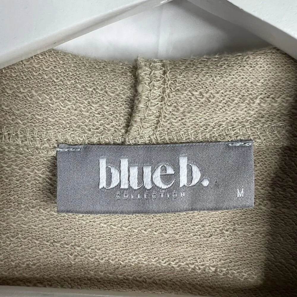 Blue B. Size M Movement Solid Honey Dove Beige Pullover Snap Hoodie Sweatshirt Size M - Image 3
