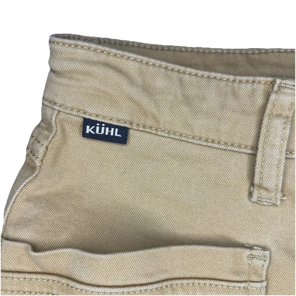 Kuhl Womens 6 Kontour Short 4" inseam Kurve Strech Yellow Pockets Outdoor Hiking - Image 3