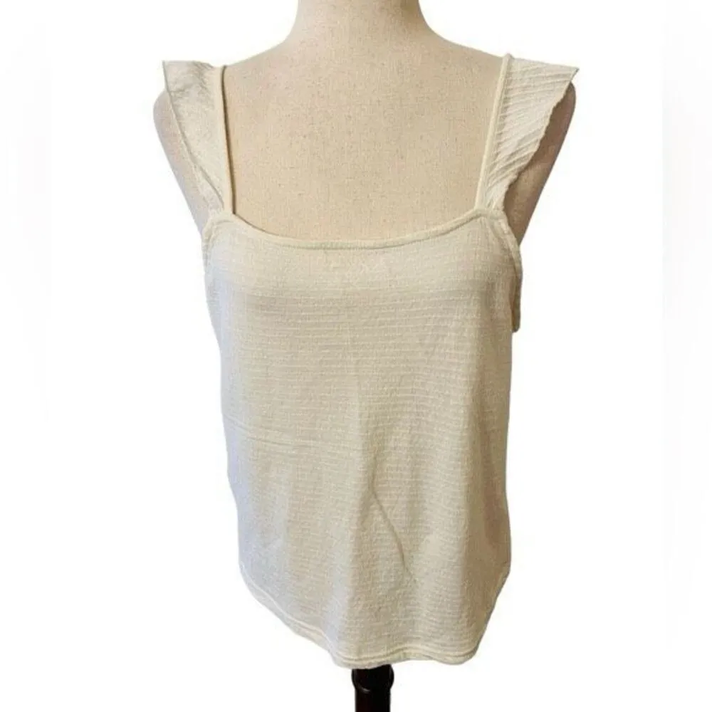 ✨Marine Layer Heidi Off White Sz Medium Tank✨ - Image 4