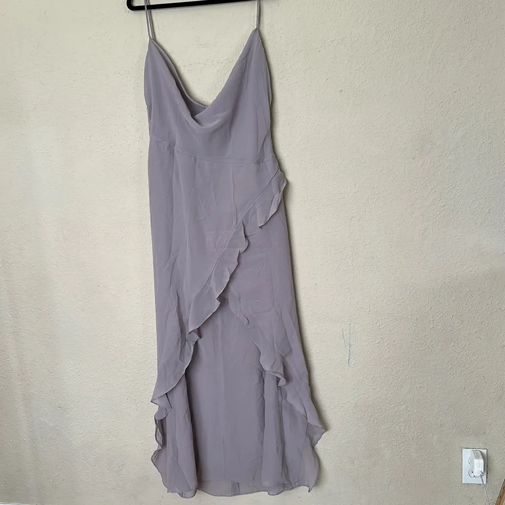 HOUSE OF CB 'Alexandria' Grey Floaty Maxi Dress NWOT‎ size XL - Image 5