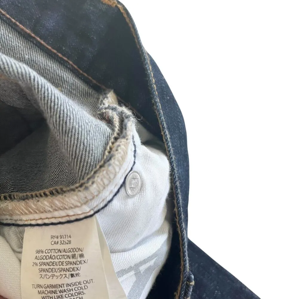 Armani Exchange Mid Rise Dark Wash Blue Denim Skinny Jeans Size 29 Short - Image 11