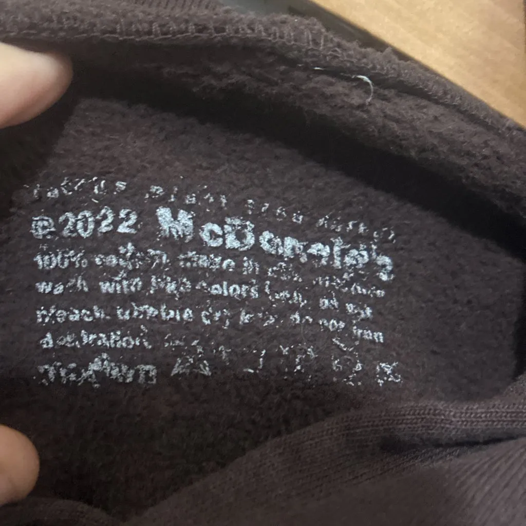 EUC McDonalds Brown " All Beef Hamburger" Women's Sweatshirt Size S - Image 8