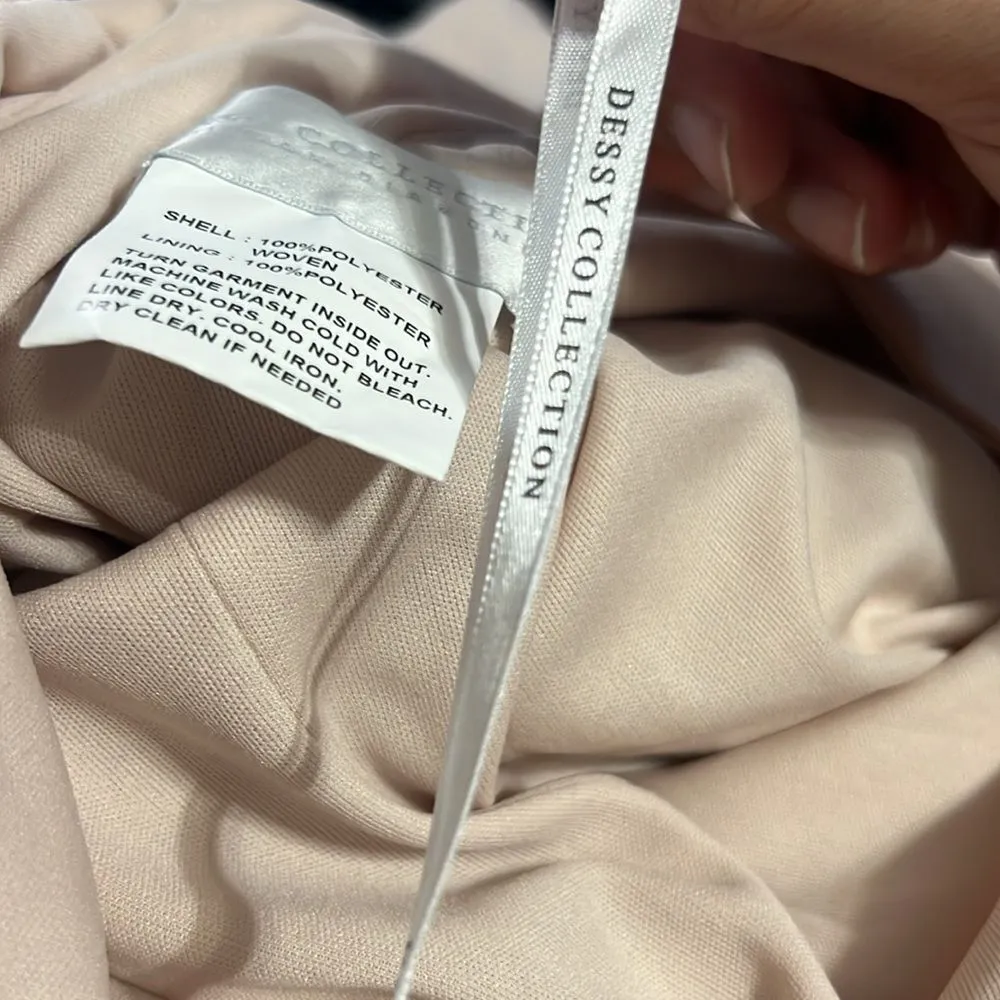 Dessy Collection Off The Shoulder Crossback Gown Size 4 - Image 8