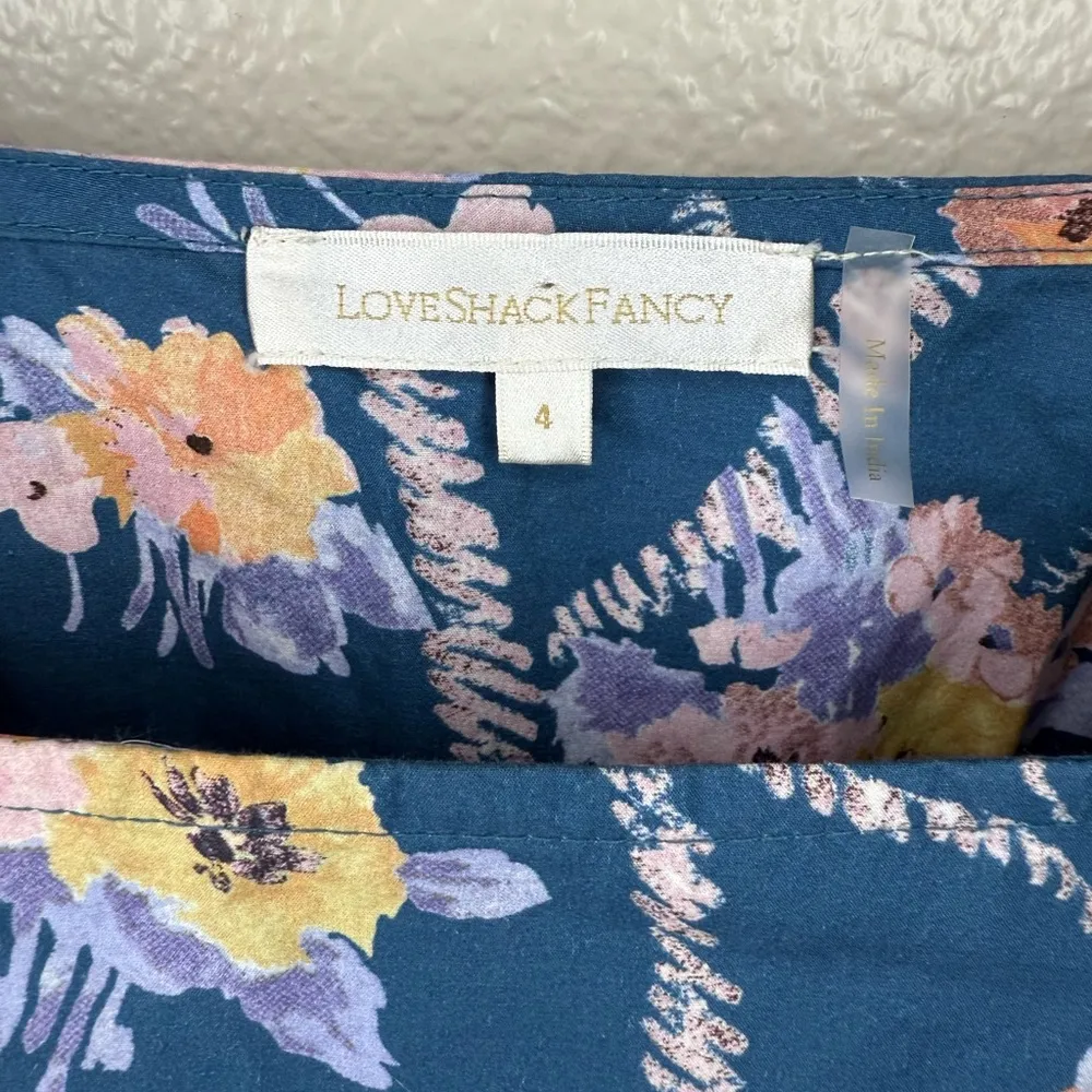 Love shack fancy Eaton Dress in Midnight Blush - Image 3