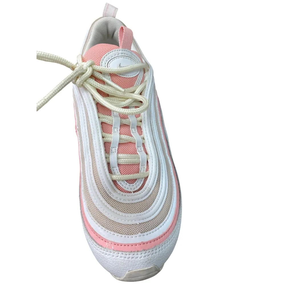 Nike Air Max 97 Womens Summit White coral low top sneakers size 8.5 SKU 8975 - Image 11