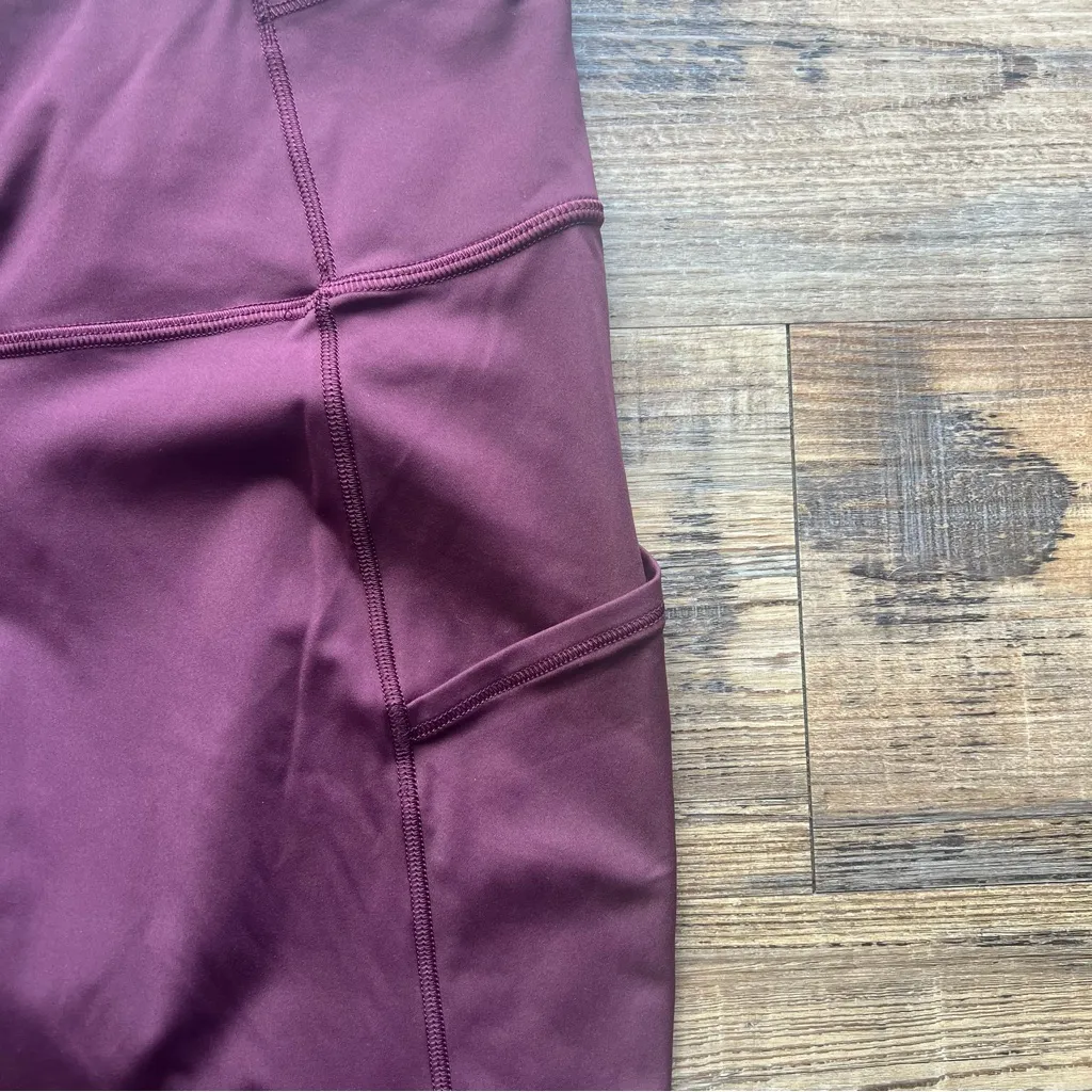 Lululemon Fast Free Crop II *Nulux 19" Dark Adobe Leggings , Size 6 - Image 2