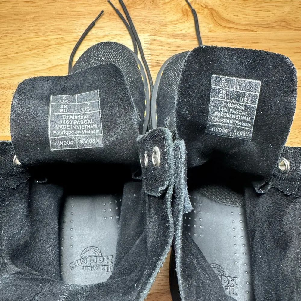 Pascal 1460 Black Glitter Ray Combat Boots Ladies 7 - Image 11