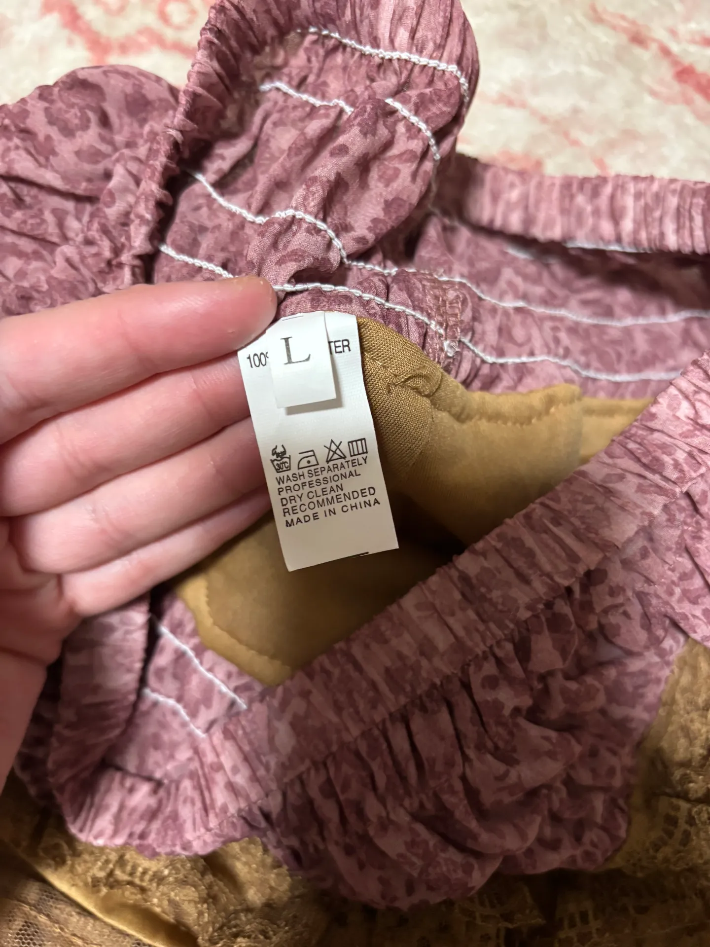 Amazon Brown Ruffle Shorts - Image 3