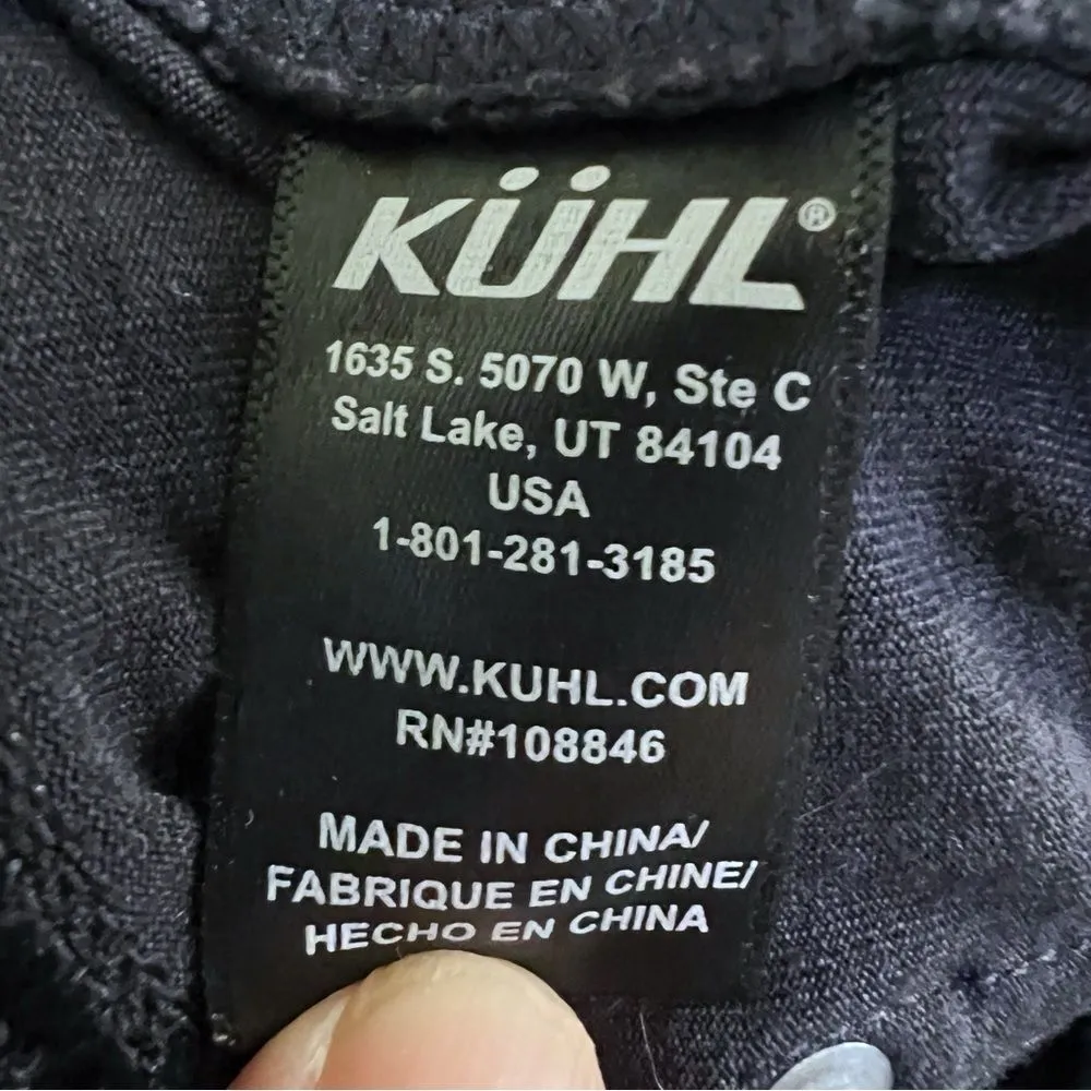 Kuhl Pants Women’s Reg Gray Mova Zip Pockets Pull On Stretch Drawstring SZ 2 - Image 11