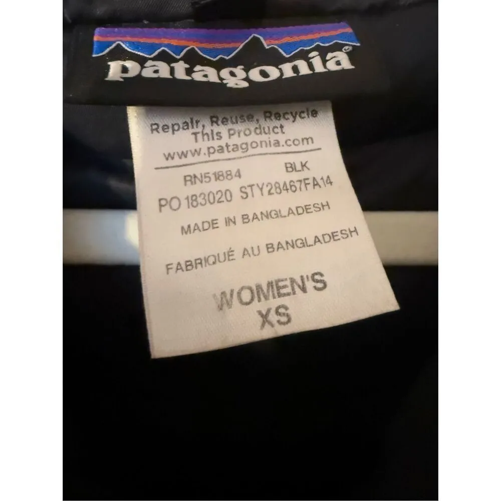 Patagonia Downtown Loft Parka Black Goose Down Womens XS Puffer Coat - Image 4