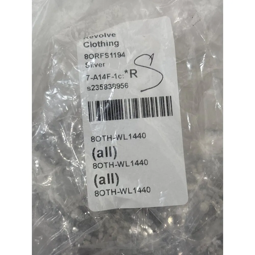 8 Other Reasons Bra Top in Silver One Size New Womens Chainmail Crystal top - Image 8