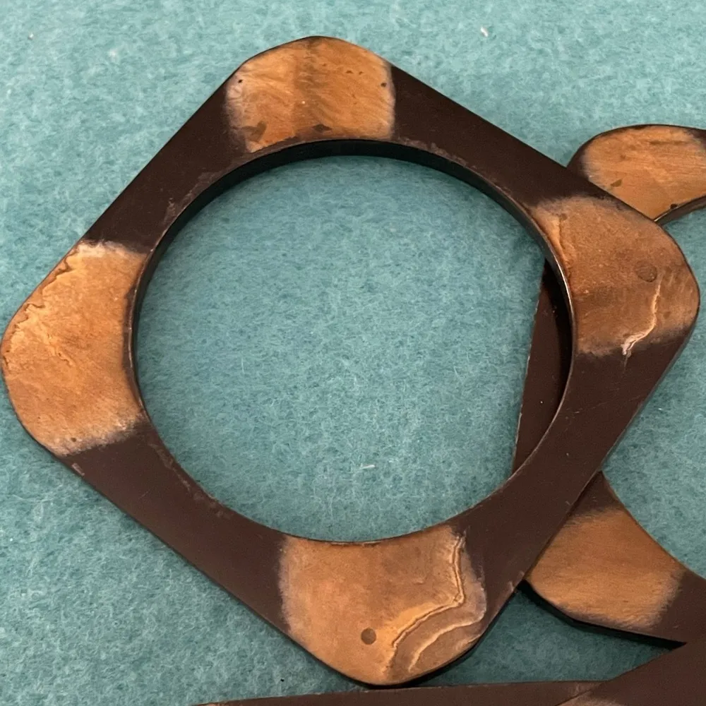 Natural Animal Horn Bracelet Set Black - Image 12