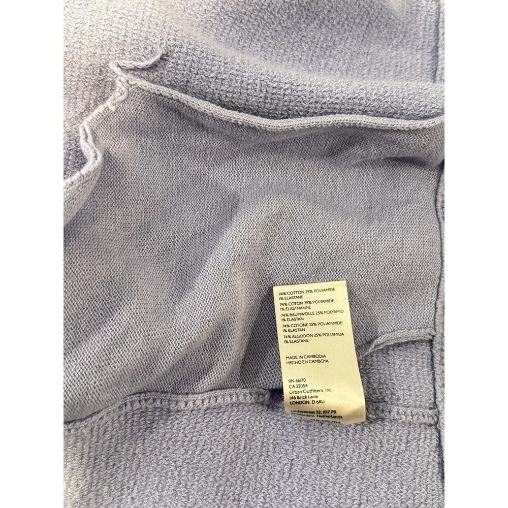 Free People Womens Cardigan Purple Ottoman Open Front Sweater Long Sleeve Small - Image 12