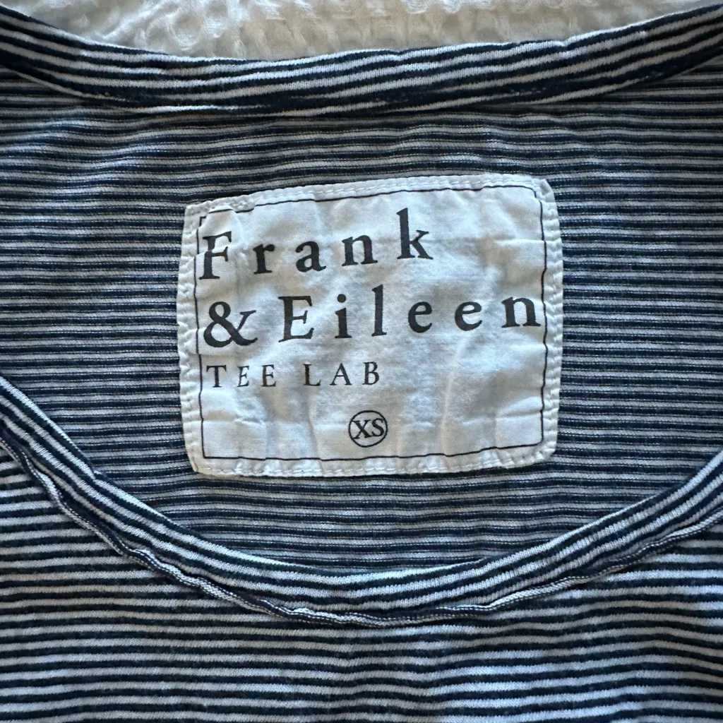 Frank & Eileen Navy And White Striped Sleeveless Tank Midi Dress Size XS - Image 3