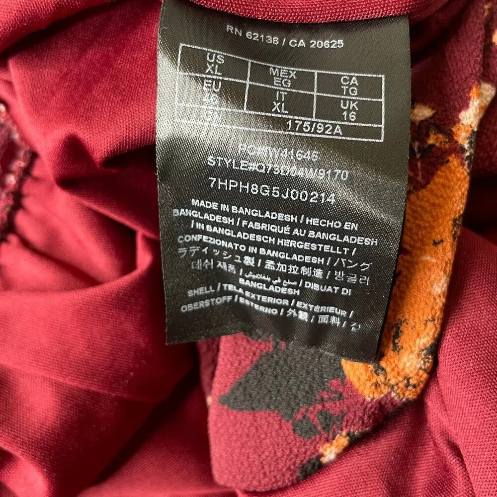 Women's Blush Colorful Floral Tropical Reese Romper Sx XL Boho Flowy - Image 6