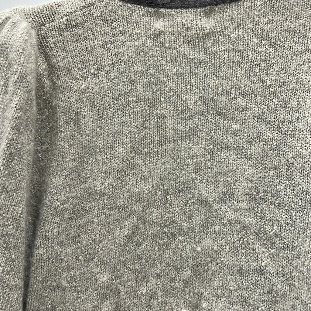 Reference Point  Angora Silk Lambswool rabbit Sweater Grey 80’s vintage cardigan - Image 5