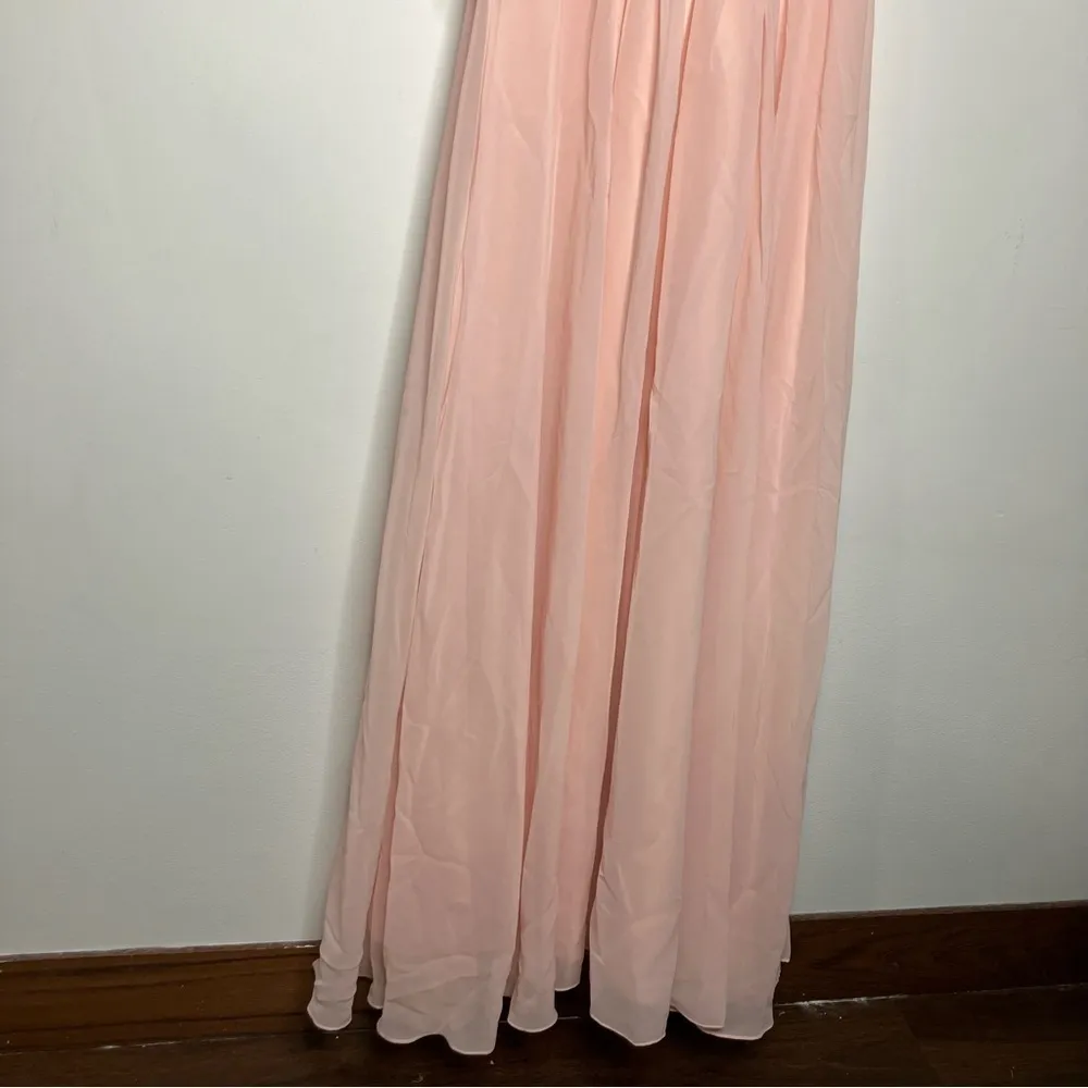 NWT Christina Wu Occasions long‎ formal dress in petal pink size 12 - Image 8