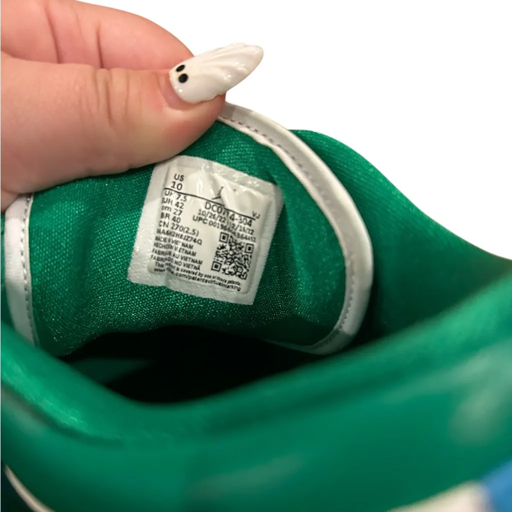 DC0774-304 Nike Air Jordan 1 Low Lucky Green Aquatone Blue Turquoise (Women's) - Image 7