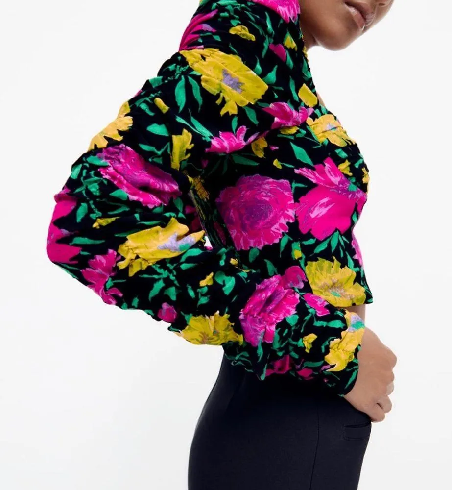 ZARA Floral Top - Image 3