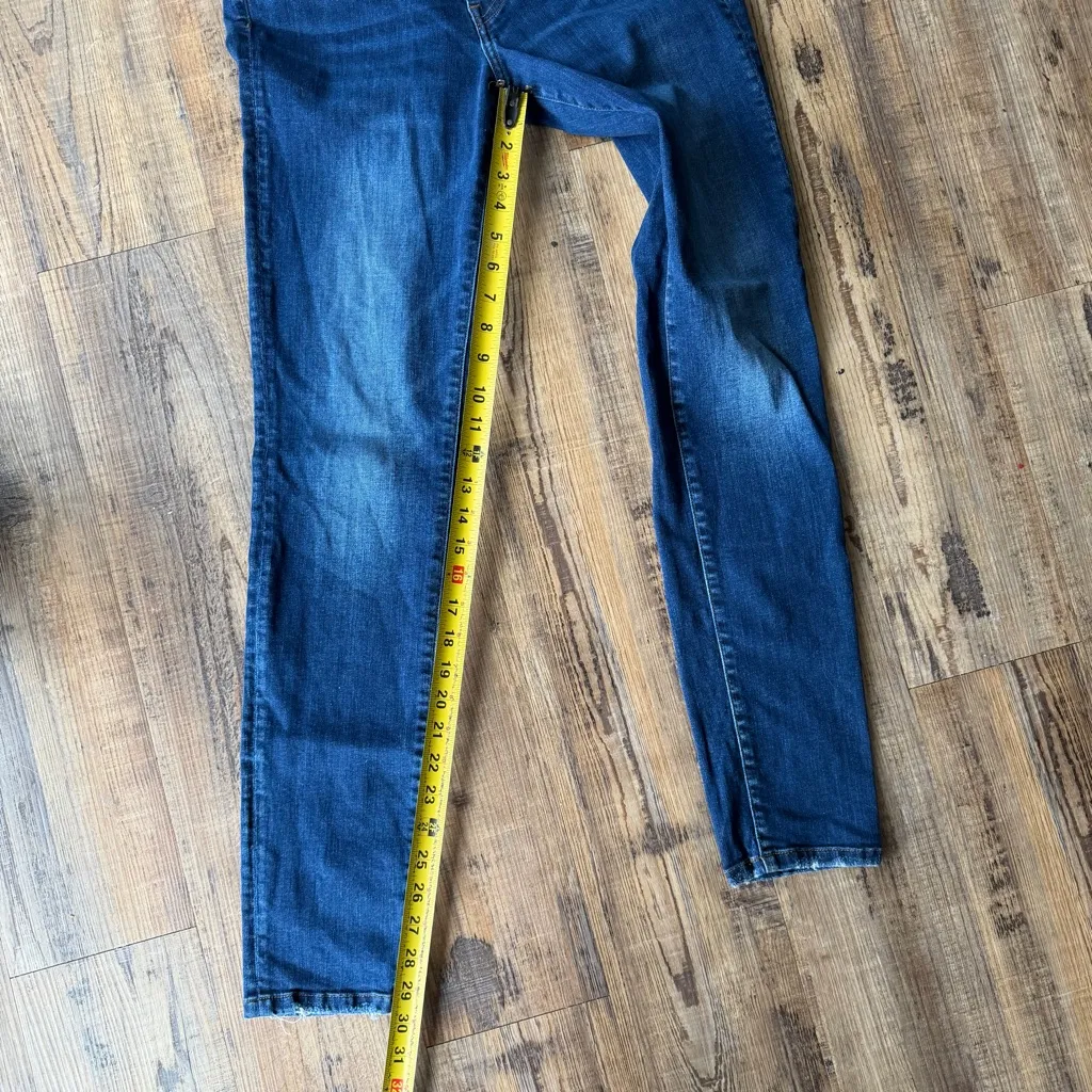 Flying Monkey Women’s Medium Wash Button Fly Mid Rise Skinny Denim Jeans Size 28 - Image 5