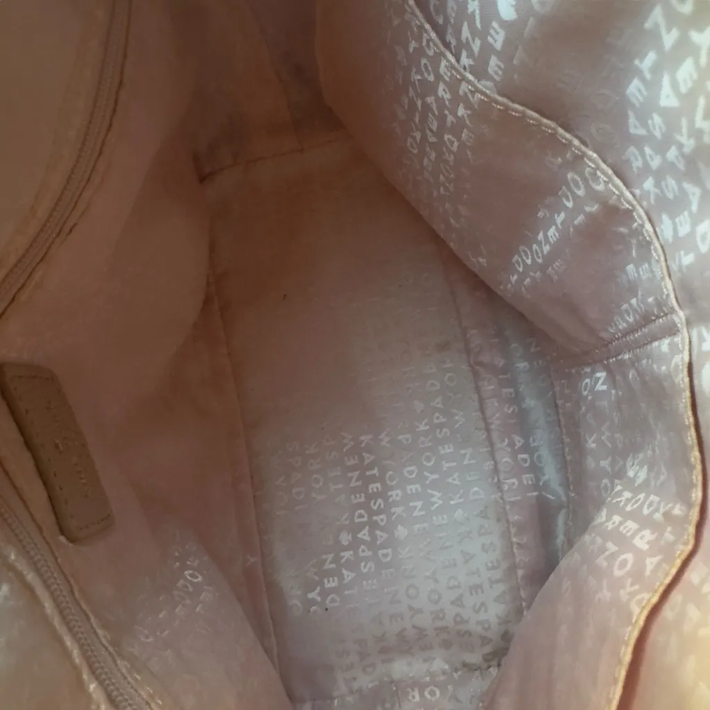 Kate Spade Larchmont Ave Small Penny Evangeline Satchel Bag Blush Pink No Strap - Image 10