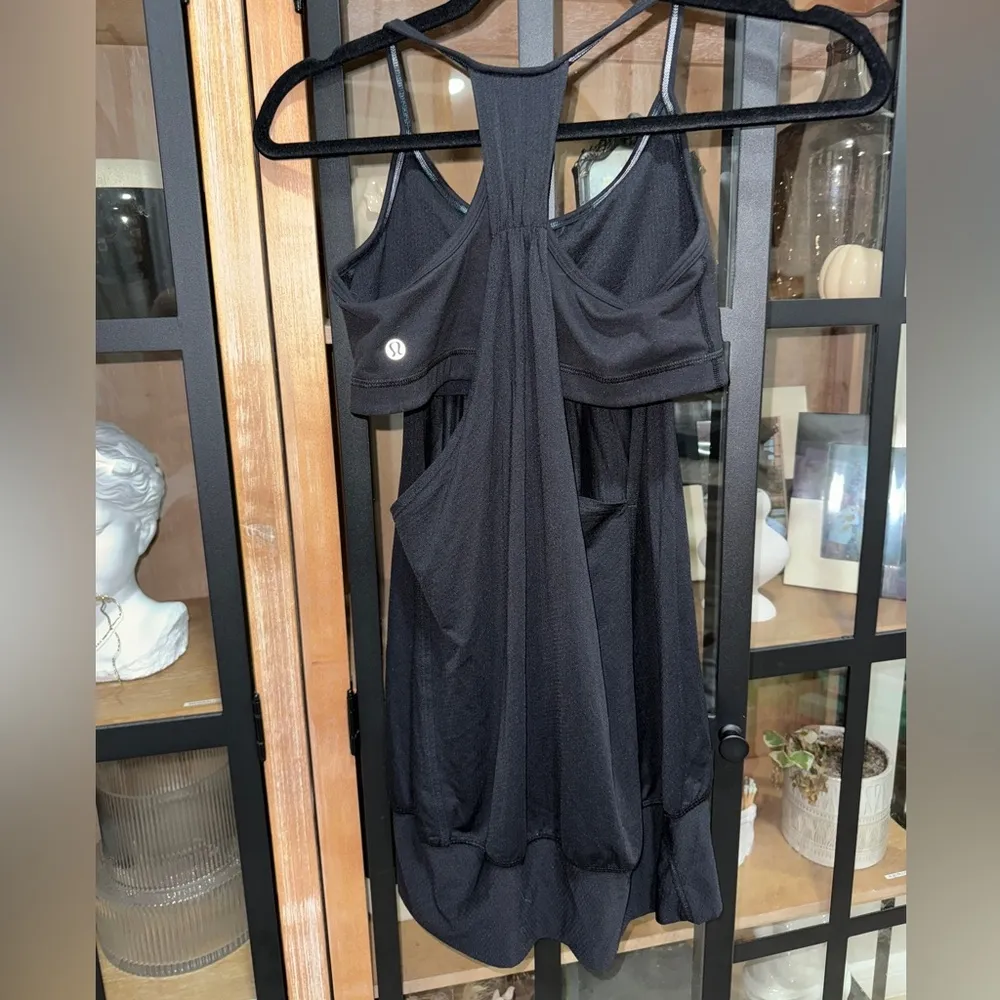 Lululemon No Limits tank top RacerBack Band Built In sports Bra scoop workout - Image 3