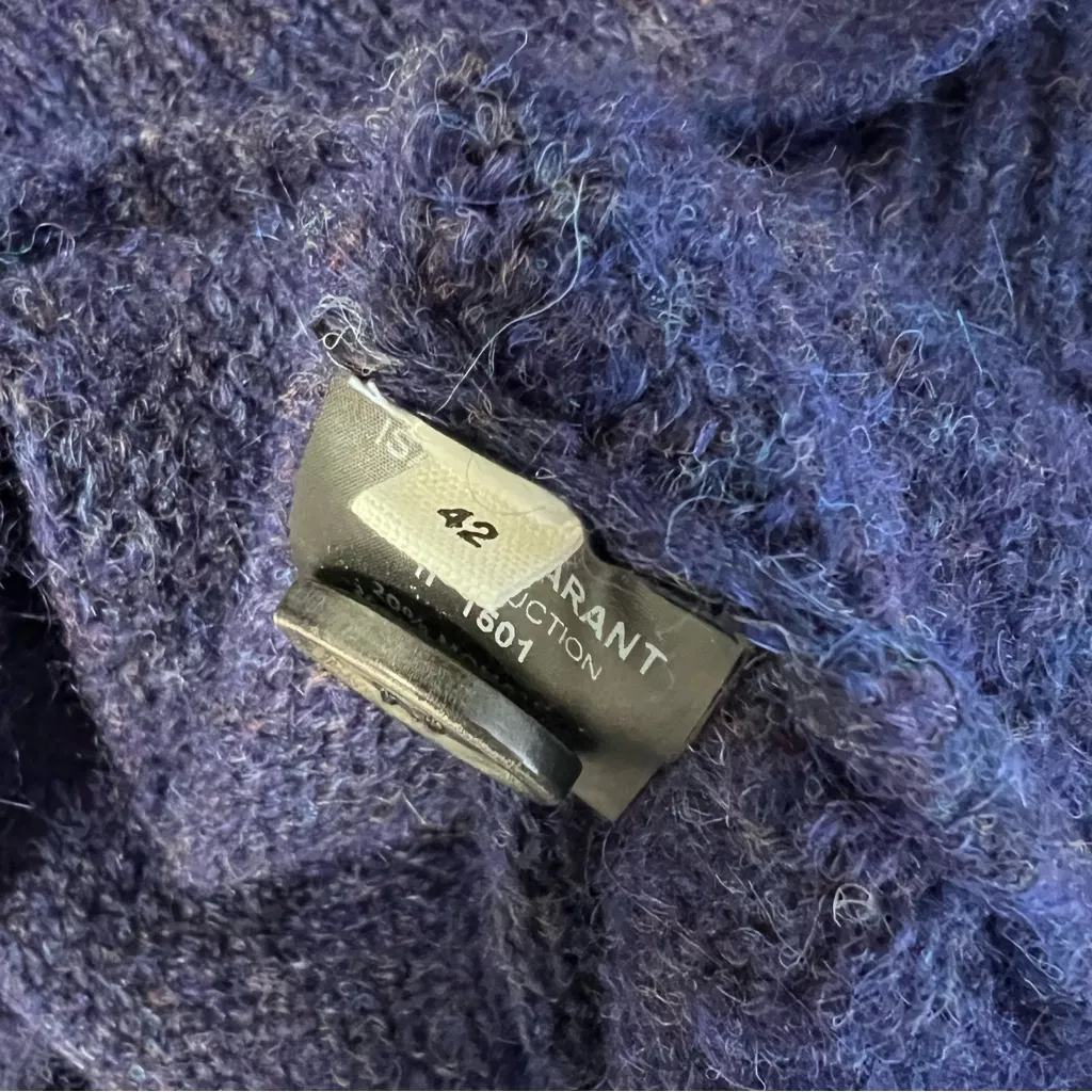 Isabel Marant Etoile Mohair Cardigan Sweater Oversized Sz 42 /XL - Image 8