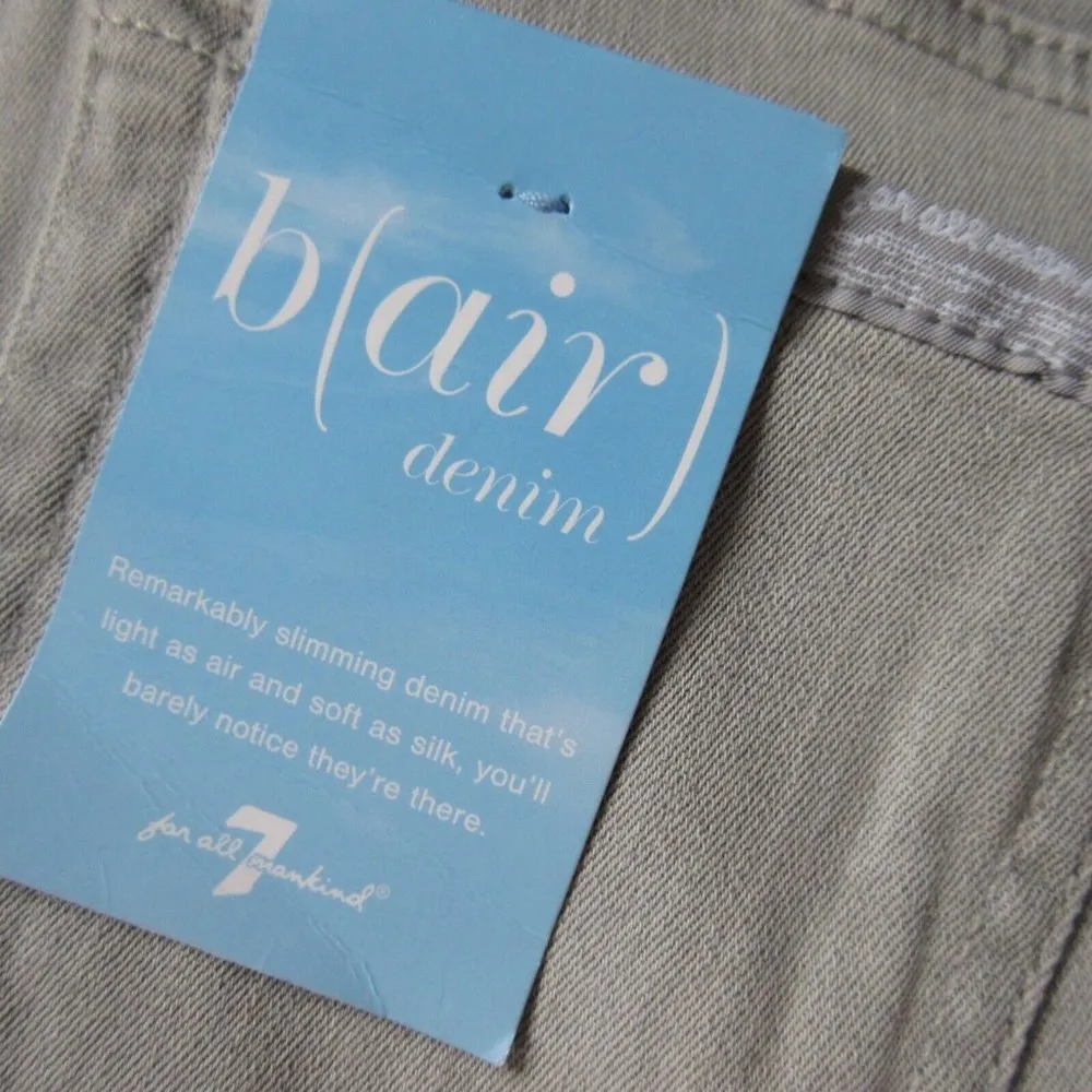 NWT 7 For All Mankind High Waist Ankle Skinny Powder Grey b(air) Stretch Jean 27 - Image 6