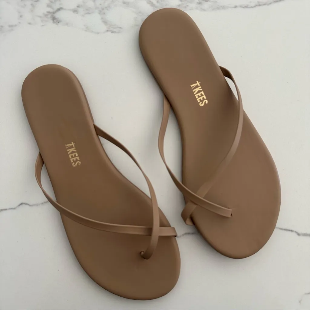 NWT Tkees Riley Leather Sandal in Cocoabutter Tan Size 9 US 40 EU - Image 4