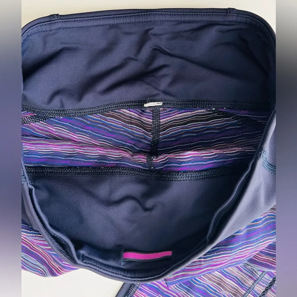 Lululemon Vent It Out Crop Leggings Space Dye Twist Ultra Violet Blue Purple 4 - Image 4