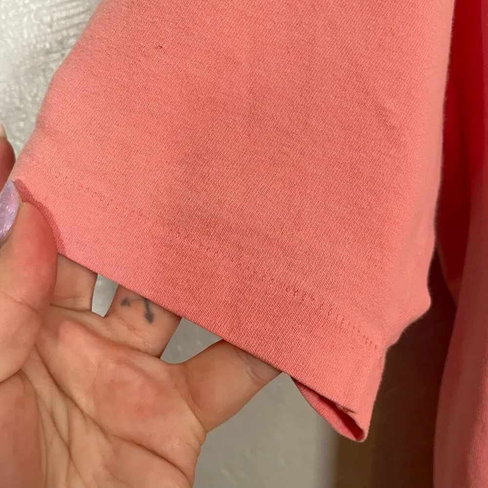 Vintage Anvil Maui Hawaii Women XL Coral Pink Single Stitch Sea Shell Shirt - Image 6