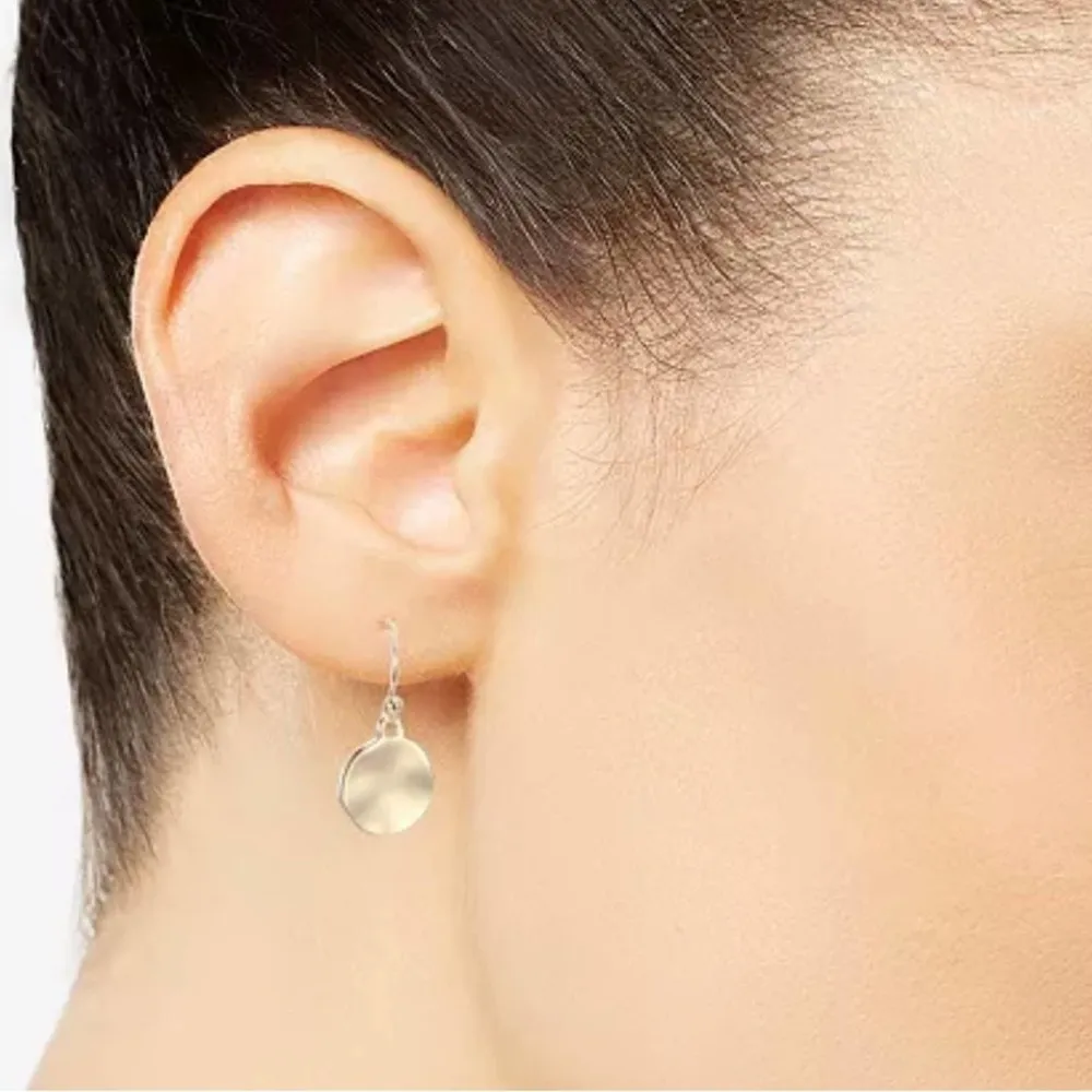 NEW Style Co NECKLACE & EARRINGS SET Gold Multi Charm Pendant & Dangle Drops - Image 2