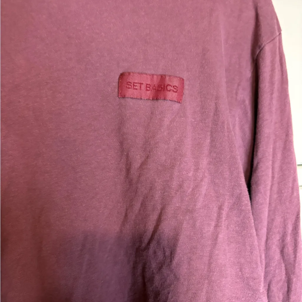 Set Active  cropped long sleeve small - Image 3