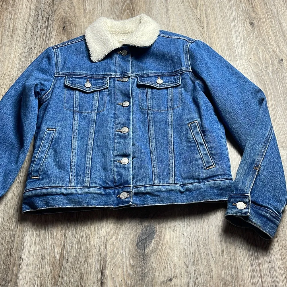 PacSun Sherpa Lined Jean Jacket Size XS - Image 2