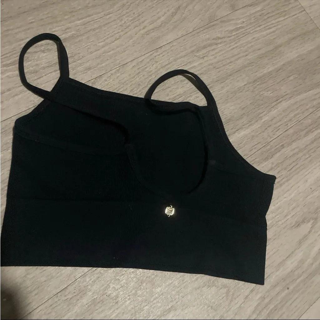 Fabletics  Black Tank with Gold Accent - Image 2