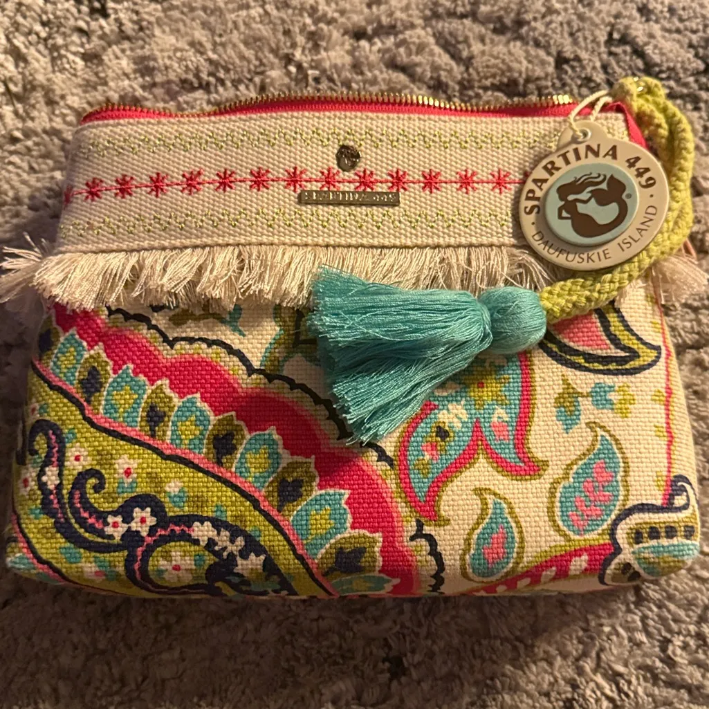 Spartina 449  Salt Meadow Boho Wristlet NWT - Image 7