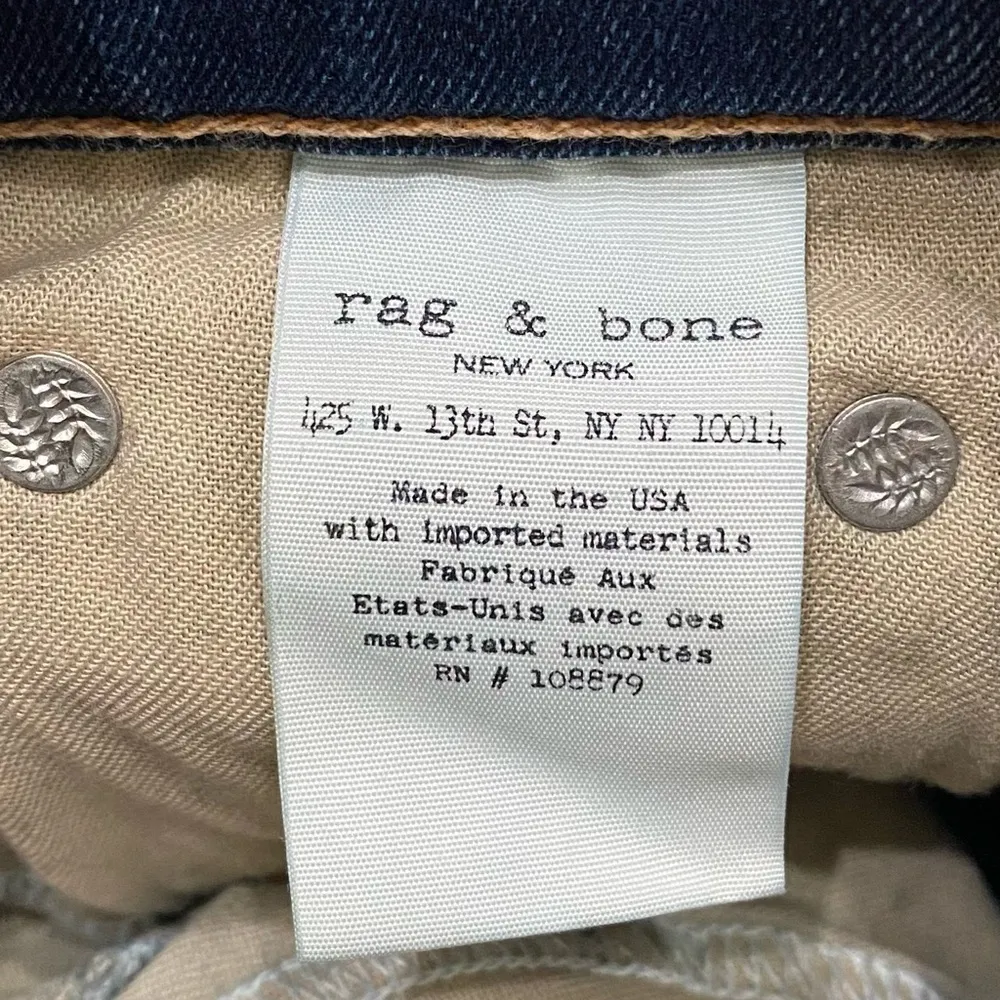 Rag and Bone  W1526K089BMO Ankle  Skinny Jeans in Bloo Moon Color Size 30 - Image 15