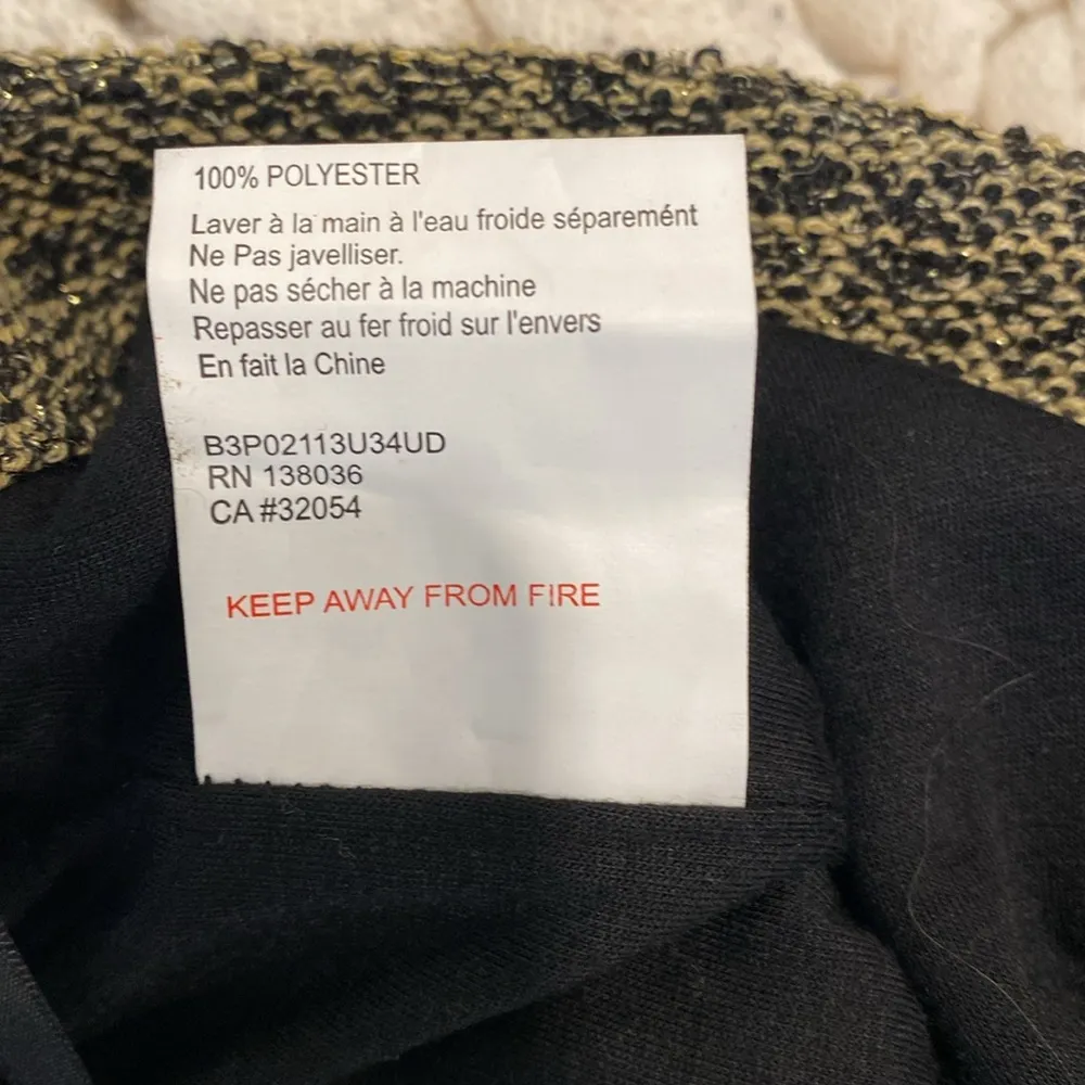 LADAKH | Tweed Sparkly Shorts Metallic Gold Black Size 8 - Image 6