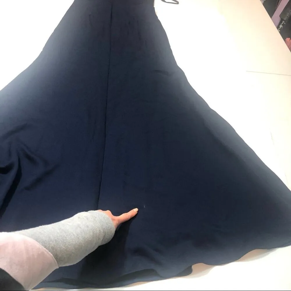 Hailey Paige 5900 bridemade halter maxi dress Size 4 Blue - Image 11