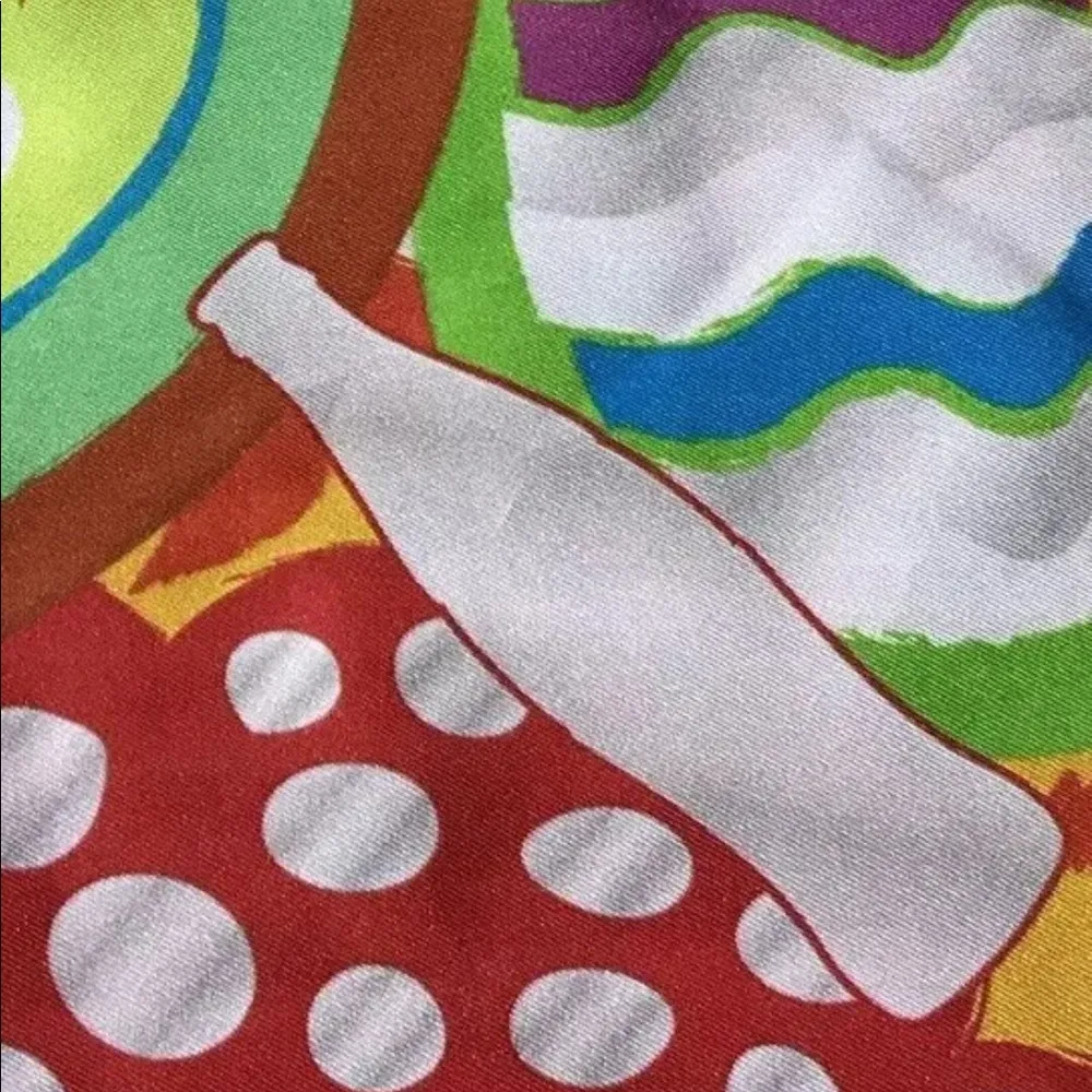 Coca Cola Red Womens Square Scarf Bottle - Image 3