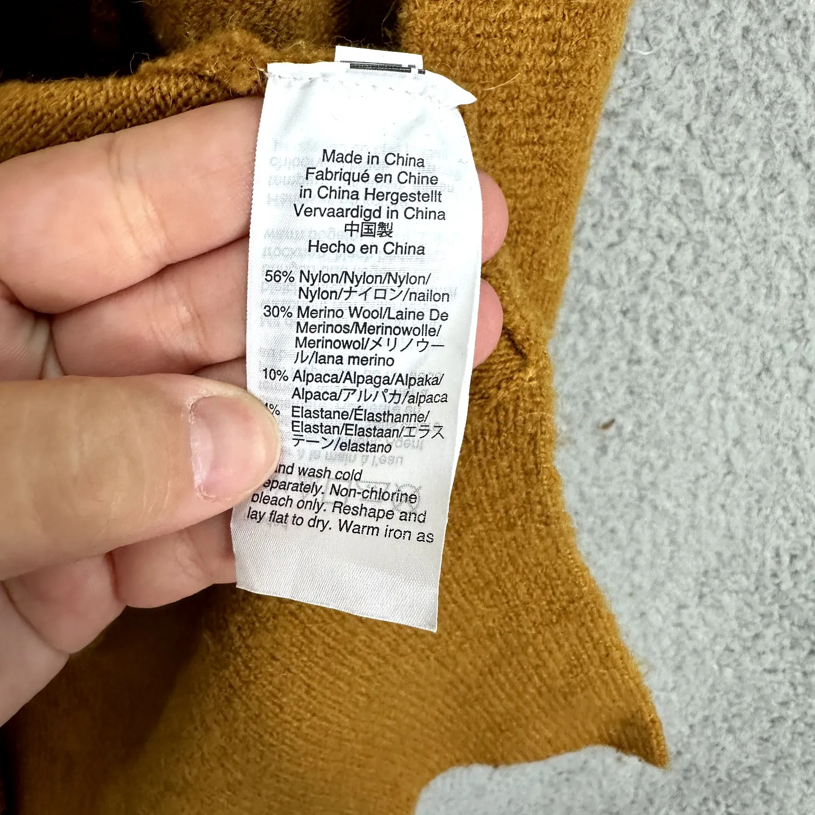 Madewell Cardigan S Mustard Alpaca Merino Wool Blend Quiet Luxury Capsule Preppy - Image 6