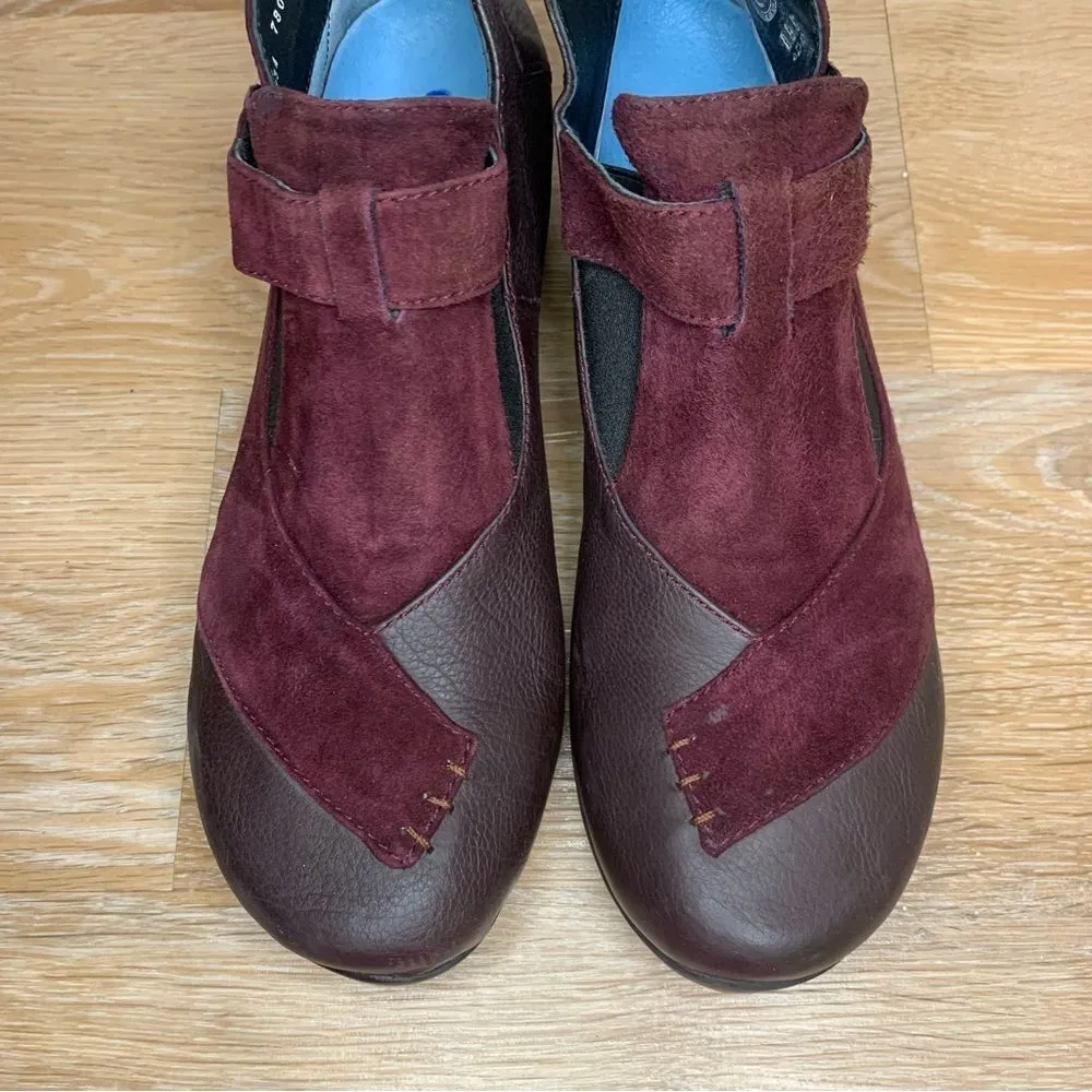 Wolky Namibia Wine Suede Upper Women’s Ankle Boots Size 10.5 - Image 7