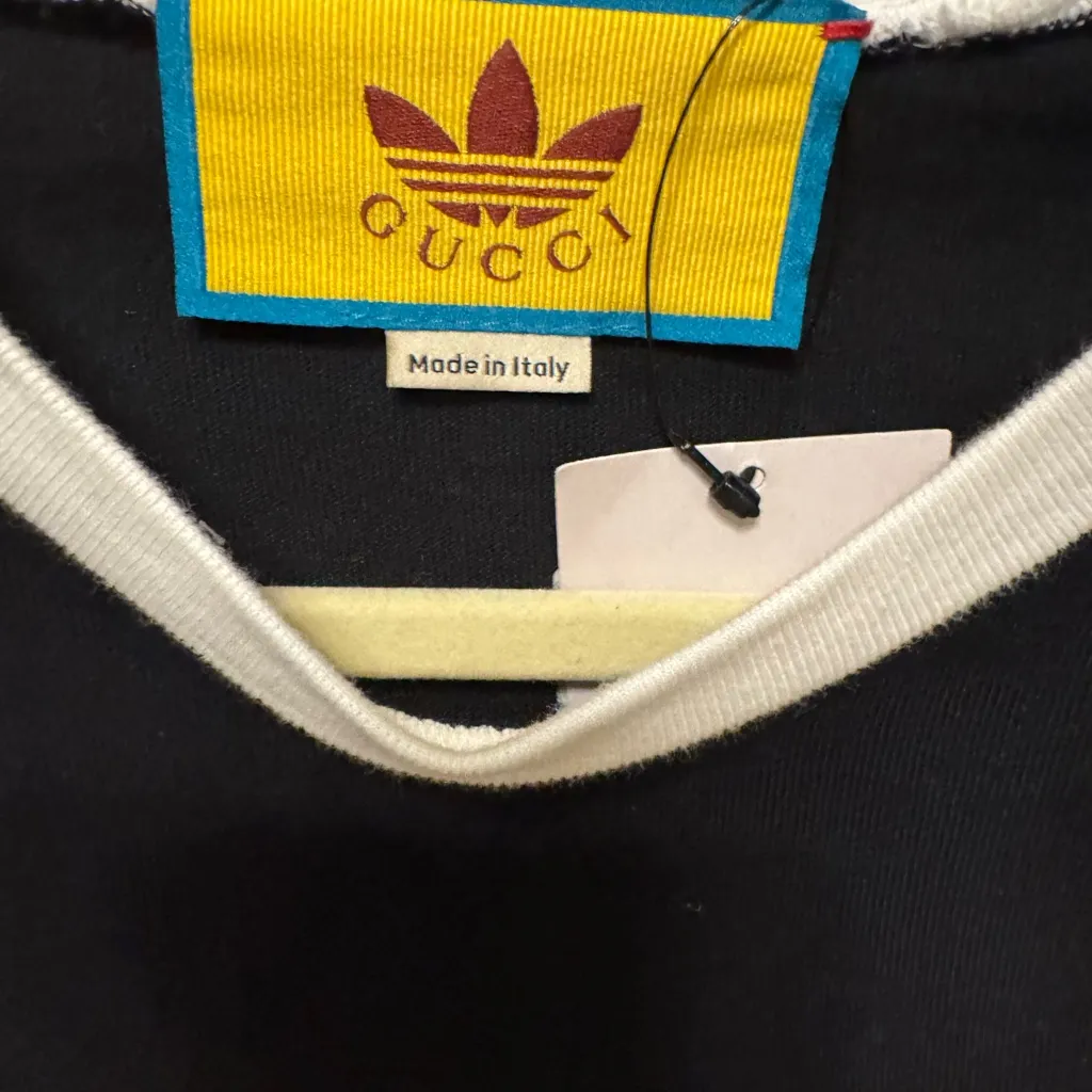 Authorities NWT Gucci x Adidas Women’s Black Long Sleeve Shirt - Image 2